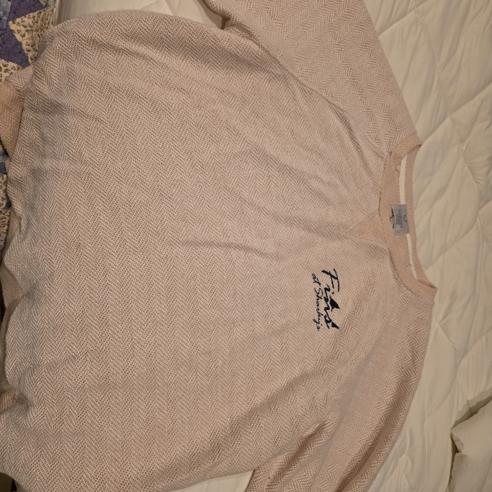 Faded Glory Men's Cream Crewneck Sweater